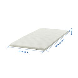 Measurement Illustration - NISSEHOLM mattress topper