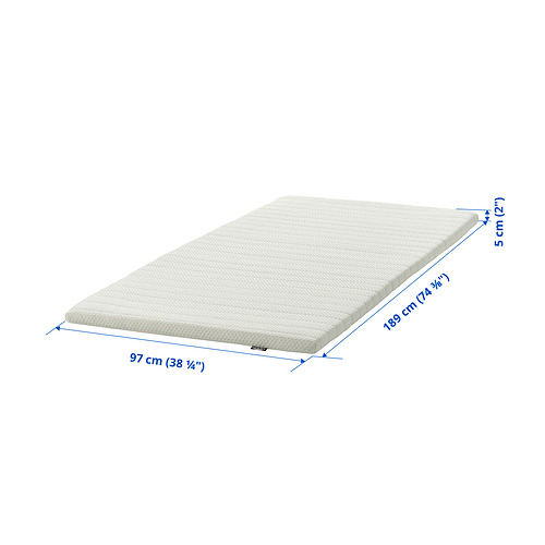 Measurement Illustration - NISSEHOLM mattress topper