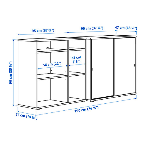 Measurement Illustration - VIHALS storage combination