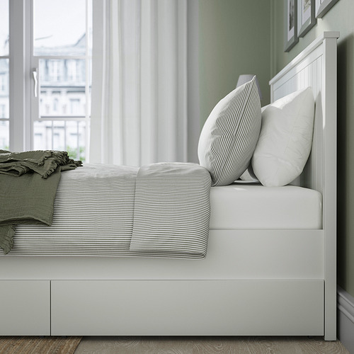 GULLABERG, bed frame with 2 storage boxes. 4 of 7 open dialog