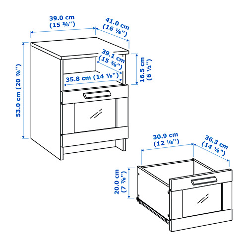 BRIMNES, muebles de dormitorio, juego de 3. 10 de 11 abrir diálogo