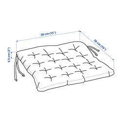 Measurement Illustration - VIPPÄRT chair pad