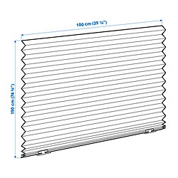 Measurement Illustration - SCHOTTIS blackout pleated blind