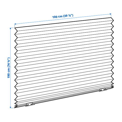 SCHOTTIS, blackout pleated blind. 7 of 8 open dialog