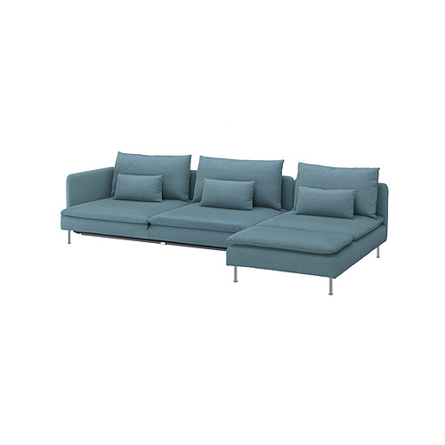 SÖDERHAMN, 4 seat sofa bed with chaise longue. 1 of 6 open dialog