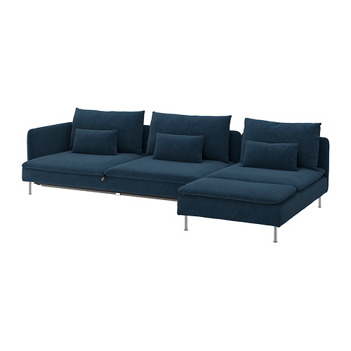 SÖDERHAMN, 4seat sofa bed with chaise longue. 1 of 6 open dialog