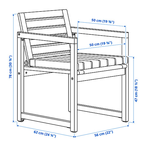 NÄMMARÖ, mesa+6 sillas reposabrazos, ext. 4 de 4 abrir diálogo