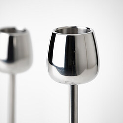 SILVERPÄRON candlestick for 2 candles