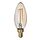 Current variation: 210 lm 2200K chandelier brown clear glass
