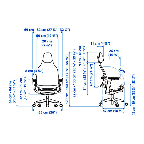 BÄSTBOLL, sillón para gaming. 3 de 12 abrir diálogo