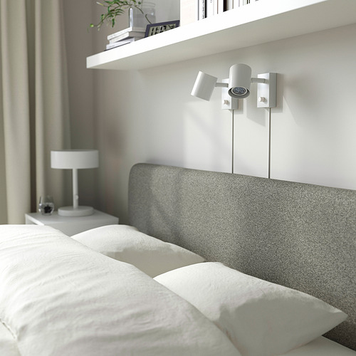 SLATTUM, upholstered bed frame. 5 of 7 open dialog