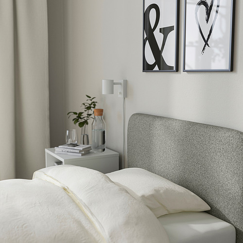 SLATTUM, upholstered bed frame. 5 of 7 open dialog