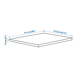 Measurement Illustration - KOMPLEMENT shelf