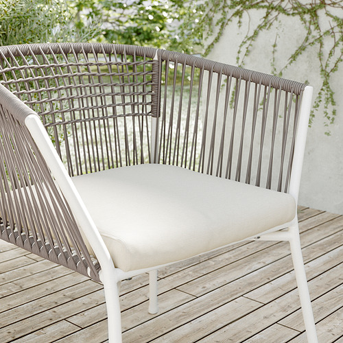 FRÖSÖN / DUVHOLMEN, cojín para silla, exterior. 2 de 5 abrir diálogo
