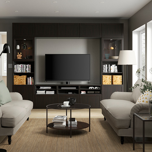 BESTÅ, TV storage combination with drawer rail, soft close. 3 of 10 open dialog