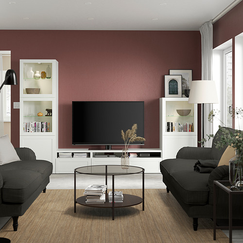 BESTÅ, TV storage combinationwith drawer runner, soft-open. 3 of 10 open dialog