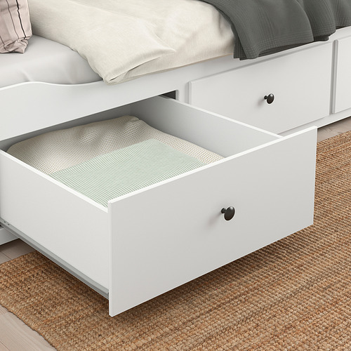HEMNES, Diván Twin con 3 gavetas, sin mattress. 7 de 9 abrir diálogo