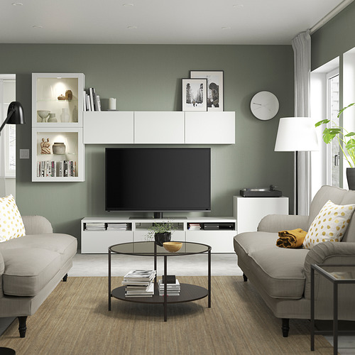 BESTÅ, TV storage combination with drawer rail, soft close. 3 of 13 open dialog