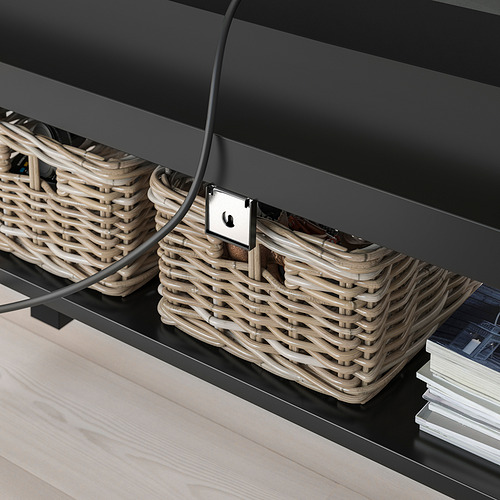 Cestas de banco de TV, organizador de cables.