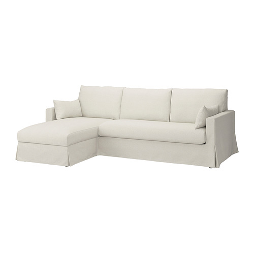 HYLTARP, 3-seat sofa with chaiselongue left. 1 of 6 open dialog