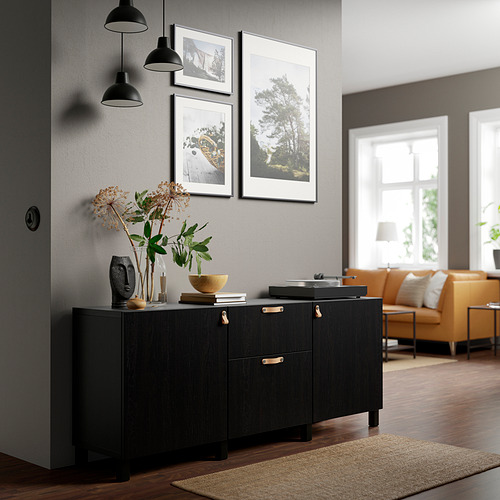 BESTÅ, mueble sala con guía para gaveta, apertura presión. 3 de 9 abrir diálogo