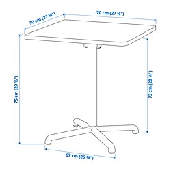 Measurement Illustration - STENSELE table