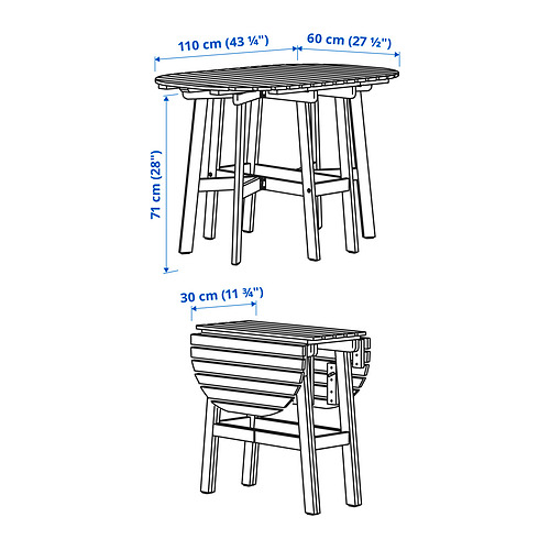 ASKHOLMEN, mesa plegable exterior. 5 de 5 abrir diálogo