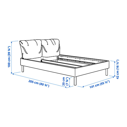 SAGESUND, cama Full. 12 de 13 abrir diálogo