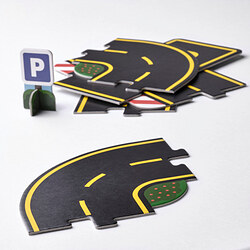 Measurement Illustration - RÄVUNGE 23-piece car track set