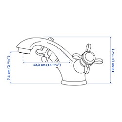 Measurement Illustration - RUNSKÄR faucet