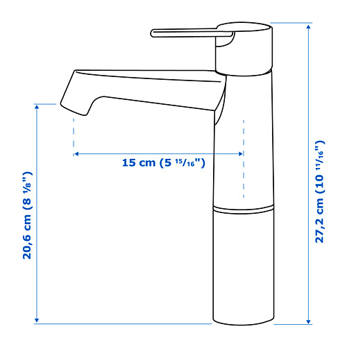 BROGRUND, bath faucet, tall. 5 of 5 open dialog