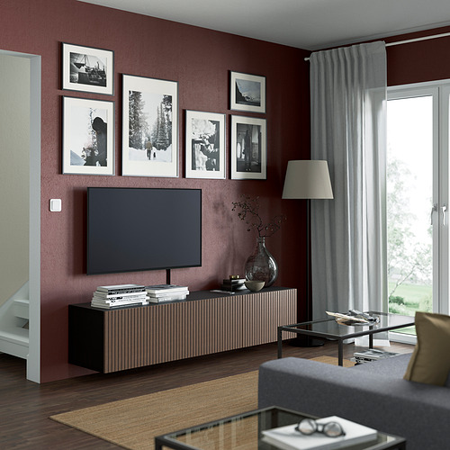 BESTÅ, TV bench with doors. 3 of 8 open dialog