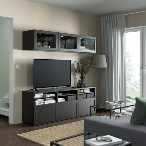 BESTÅ, TV storage combination with drawer rail, push-open. 3 of 10 open dialog