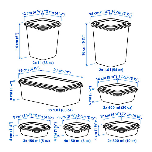 Ilustración con medidas del producto: PRUTA.