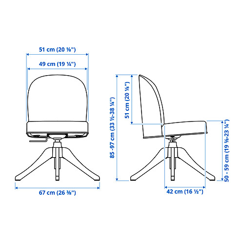 ROSENTORP, swivel chair. 3 of 8 open dialog