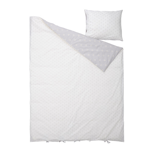 NATTSLÄNDA, duvet cover and pillowcase. 3 of 8 open dialog