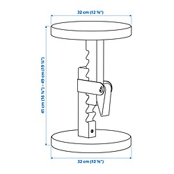 Measurement Illustration - IKEA PS 2026 stool