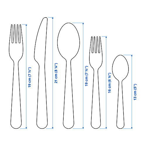DRAGON, 20-piece flatware set. 7 of 7 open dialog