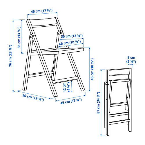 IKEA PS 2026, silla plegable. 8 de 9 abrir diálogo