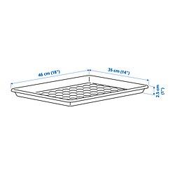 Measurement Illustration - BAGGMUCK shoe tray