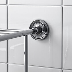BROFJÄRDEN wall shelf with towel rail