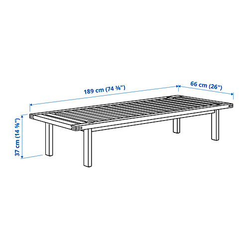Measurement Illustration - STOCKHOLM 2025 bench