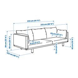 Measurement Illustration - STOCKHOLM 2025 sofa