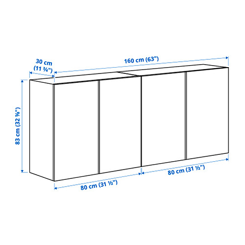 IVAR, armario de pared con puertas. 3 de 3 abrir diálogo