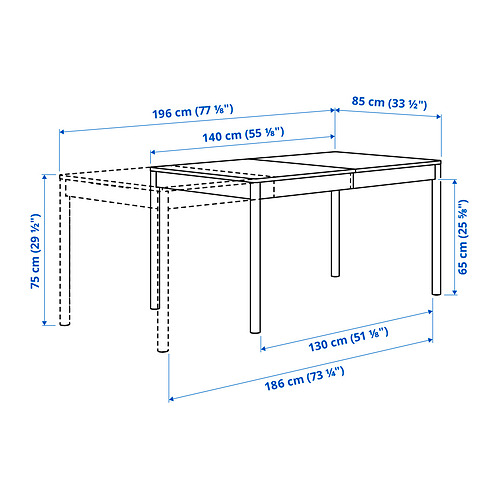 TONSTAD, extendable table. 5 of 5 open dialog