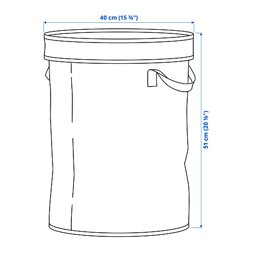 Ilustración con medidas del producto: DIMPA.