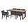 Current variation: oak veneer brown stained/black Gunnared dark grey, 86 5/8x39 3/8