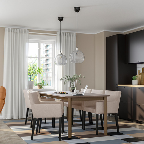 STRANDTORP / MÅRENÄS, mesa extensible y 6 sillones. 2 de 9 abrir diálogo