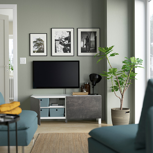 BESTÅ, banco para TV con puertas. 2 de 6 abrir diálogo