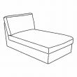 KIVIK armazón módulo chaise longue 